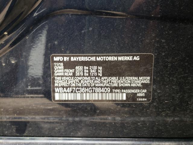 2017 BMW 430I GRAN WBA4F7C36HG788409