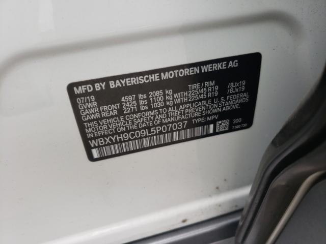 2020 BMW X2 SDRIVE2 WBXYH9C09L5P07037
