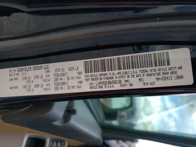 2011 JEEP LIBERTY LI 1J4PN5GK9BW566186