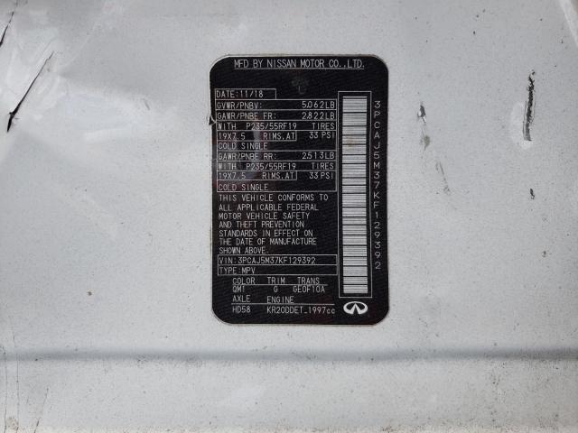 2019 INFINITI QX50 ESSEN 3PCAJ5M37KF129392