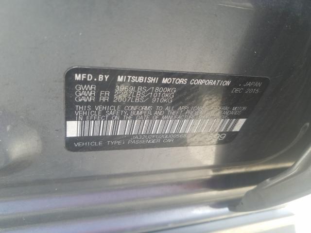 2016 MITSUBISHI LANCER ES JA32U2FU2GU005687