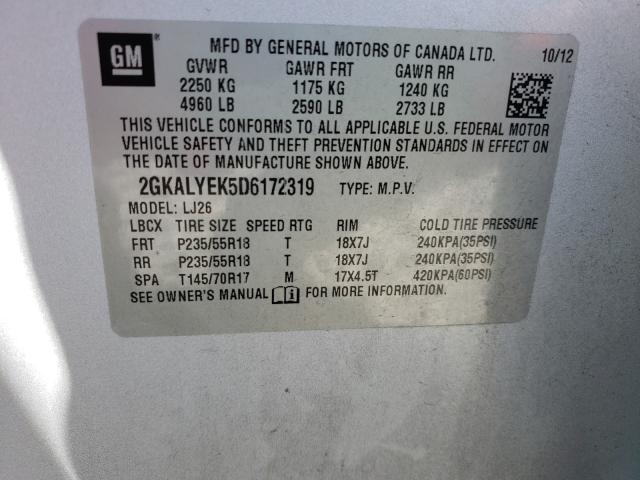 2013 GMC TERRAIN DE 2GKALYEK5D6172319