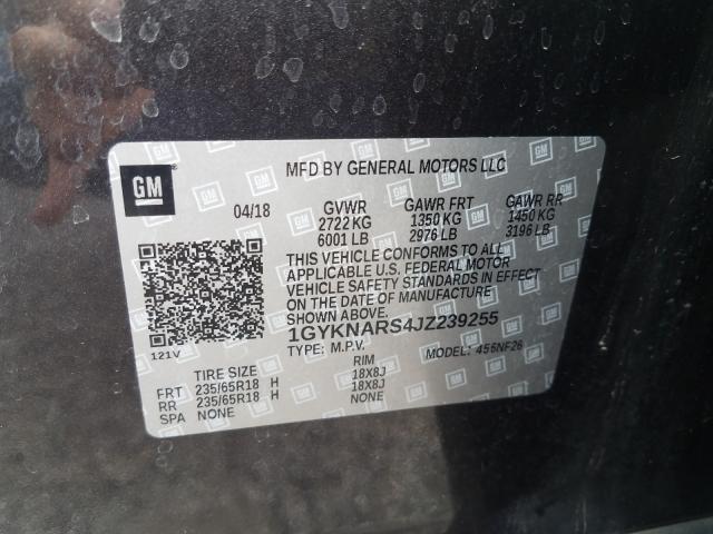 2018 CADILLAC XT5 1GYKNARS4JZ239255