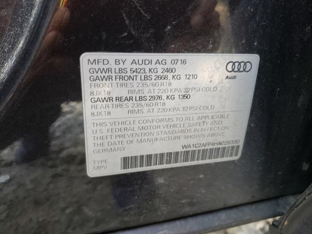 VIN WA1C2AFP4HA026330 2017 Audi Q5, Premium no.10