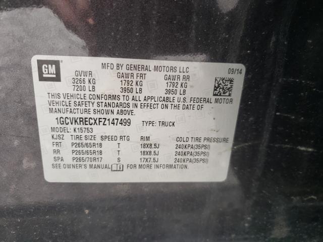 2015 CHEVROLET SILVRDO LT 1GCVKRECXFZ147499