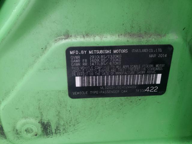 2014 MITSUBISHI MIRAGE DE ML32A3HJ5EH024469