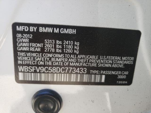 2013 BMW M5 WBSFV9C58DC773433