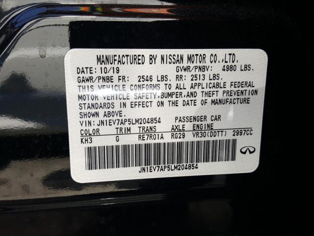 2020 INFINITI Q50 PURE JN1EV7AP5LM204854