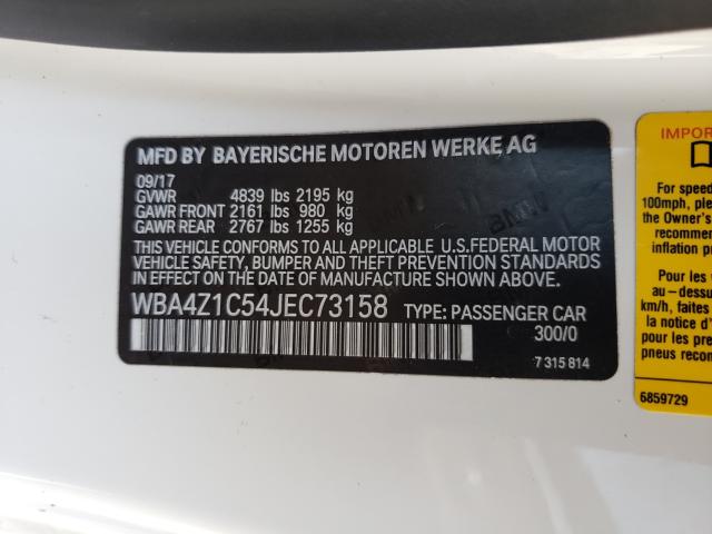 2018 BMW 430I - WBA4Z1C54JEC73158