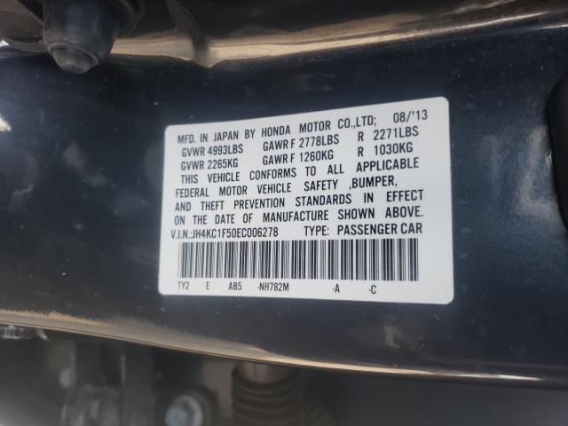 2014 ACURA RLX TECH JH4KC1F50EC006278