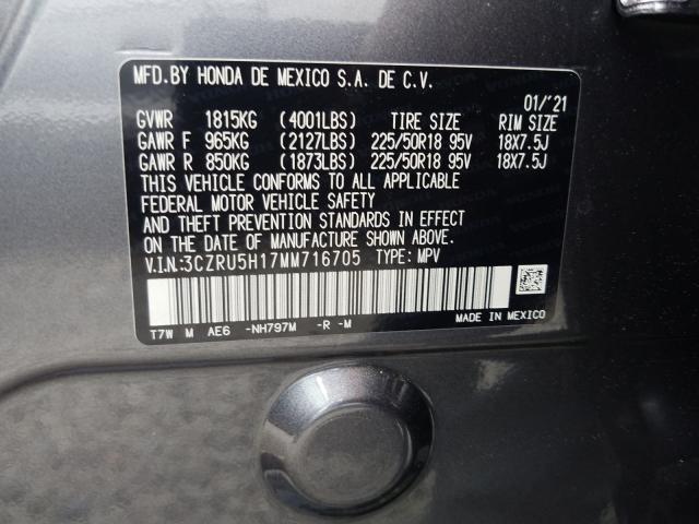 2021 HONDA HR-V SPORT 3CZRU5H17MM716705