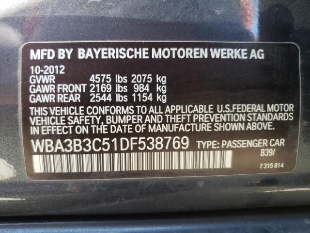 2013 BMW 328 XI WBA3B3C51DF538769