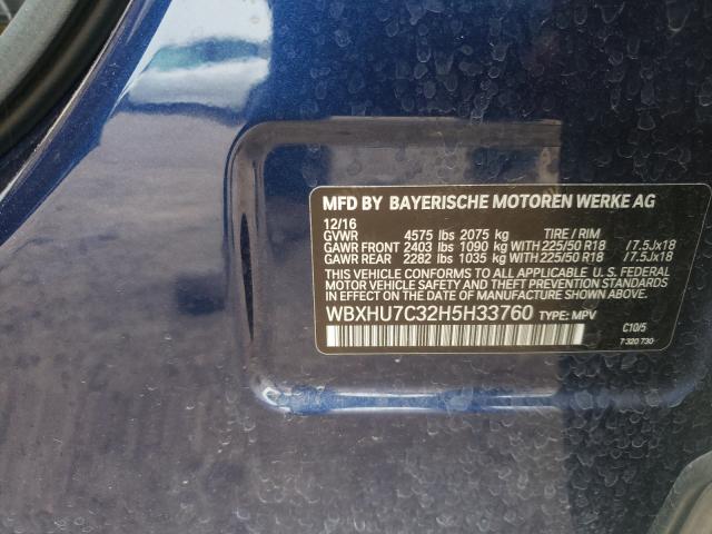 2017 BMW X1 SDRIVE2 WBXHU7C32H5H33760