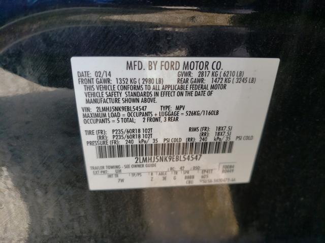 2014 LINCOLN MKT 2LMHJ5NK9EBL54547