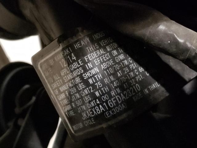 2015 KAWASAKI EX300 A JKAEX8A16FDA23210