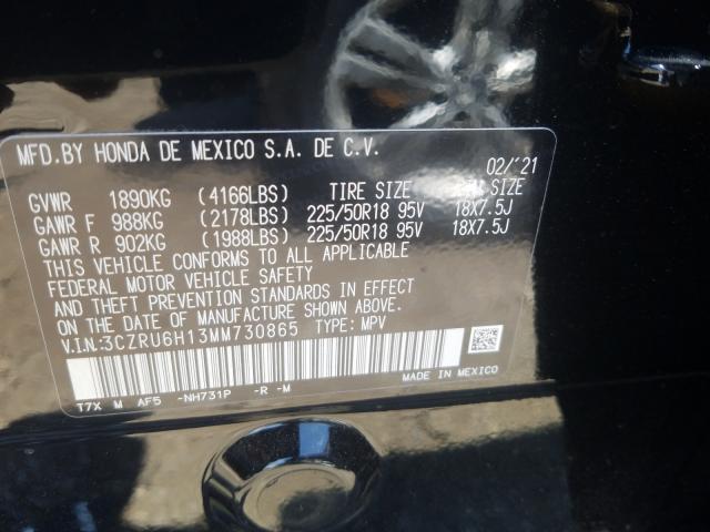 2021 HONDA HR-V SPORT 3CZRU6H13MM730865