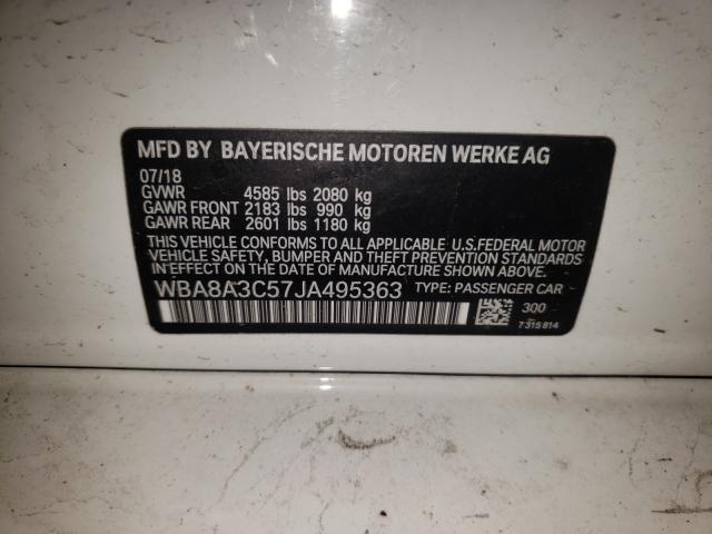 2018 BMW 320 XI WBA8A3C57JA495363