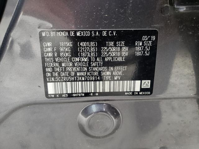 2019 HONDA HR-V SPORT 3CZRU5H13KM709814