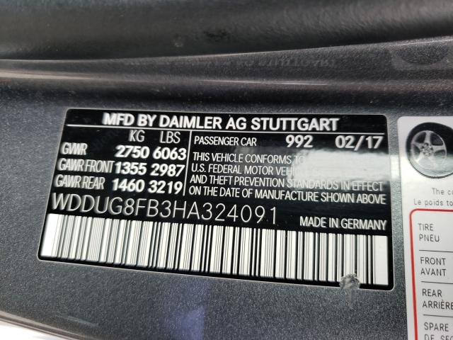 2017 MERCEDES-BENZ S 550 4MAT - WDDUG8FB3HA324091