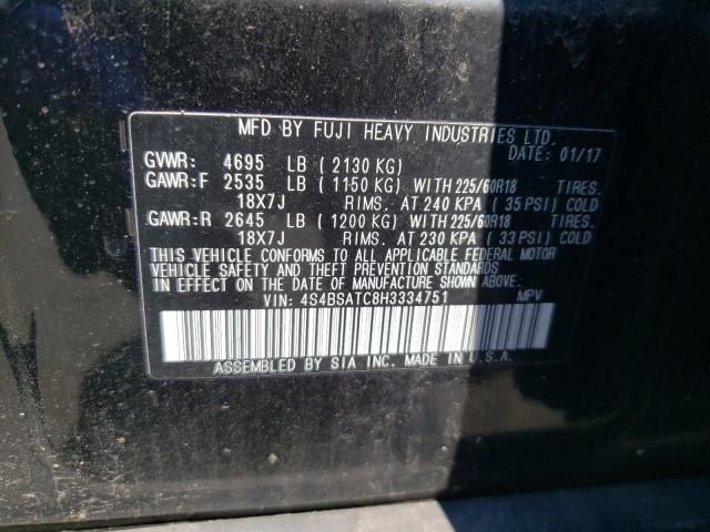 2017 SUBARU OUTBACK TO 4S4BSATC8H3334751