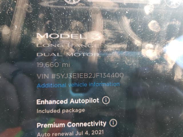 2018 TESLA MODEL 3 5YJ3E1EB2JF134400