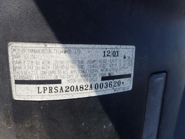 2002 YAMAHA YW50 AP ZU LPRSA20A82A003620