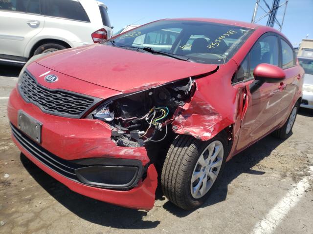 14 Kia Rio Lx 1 6l Gas Red Subasta Hayward Ca A Better Bid