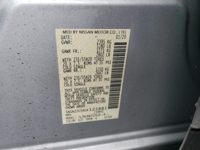 2020 NISSAN MURANO SL 5N1AZ2CS4LN125881