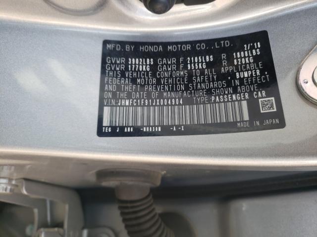 2018 HONDA CIVIC TOUR JHMFC1F91JX004904