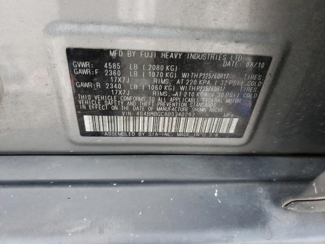 4S4BRBGC8B3340293 Subaru Outback 2. 2011. Фото: 9