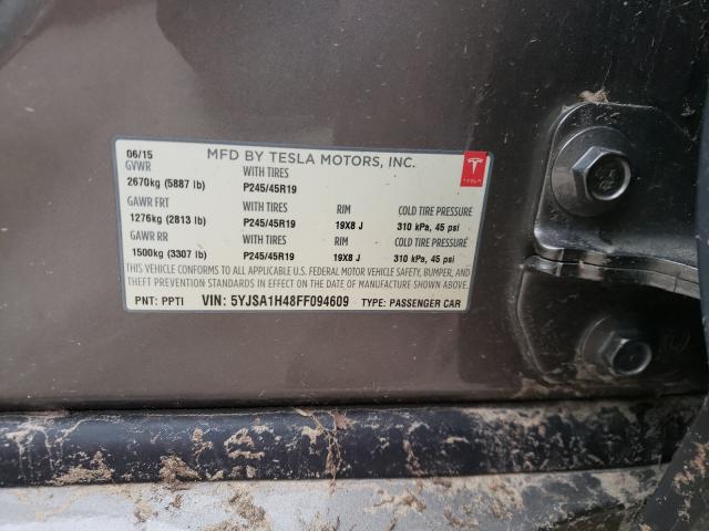 2015 TESLA MODEL S P8 5YJSA1H48FF094609