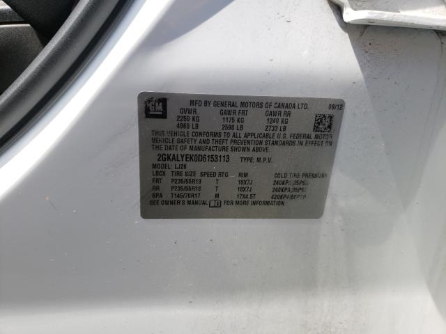 2013 GMC TERRAIN DE 2GKALYEK0D6153113