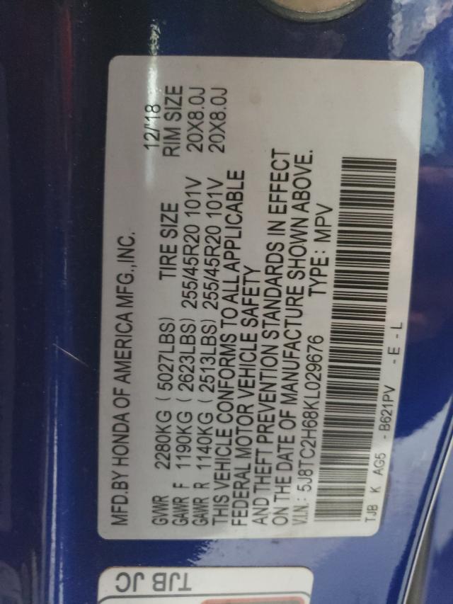 2019 ACURA RDX A-SPEC 5J8TC2H68KL029676