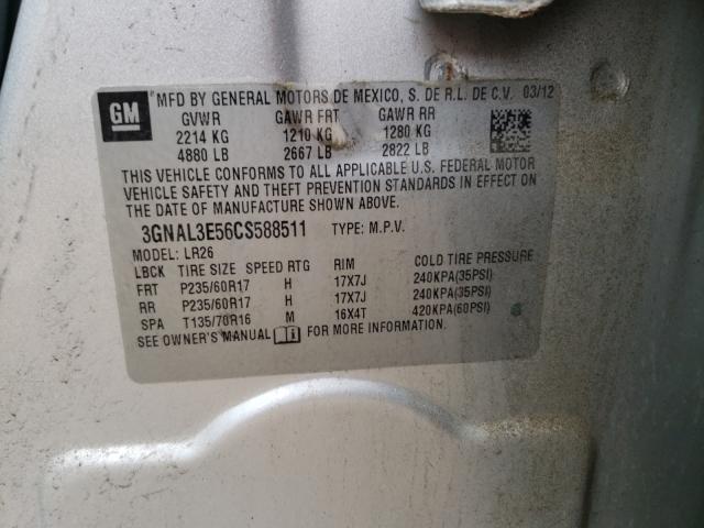 2012 CHEVROLET CAPTIVA SP 3GNAL3E56CS588511