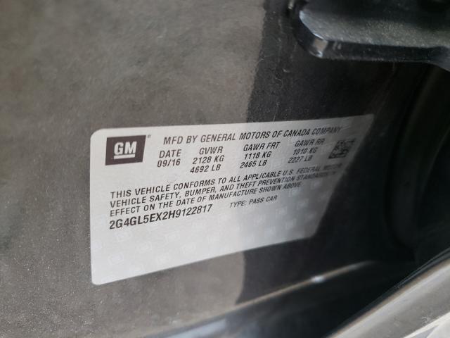 2017 BUICK REGAL SPOR 2G4GL5EX2H9122817