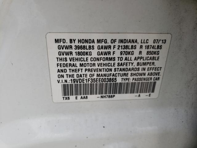 2014 ACURA ILX 20 19VDE1F35EE003865