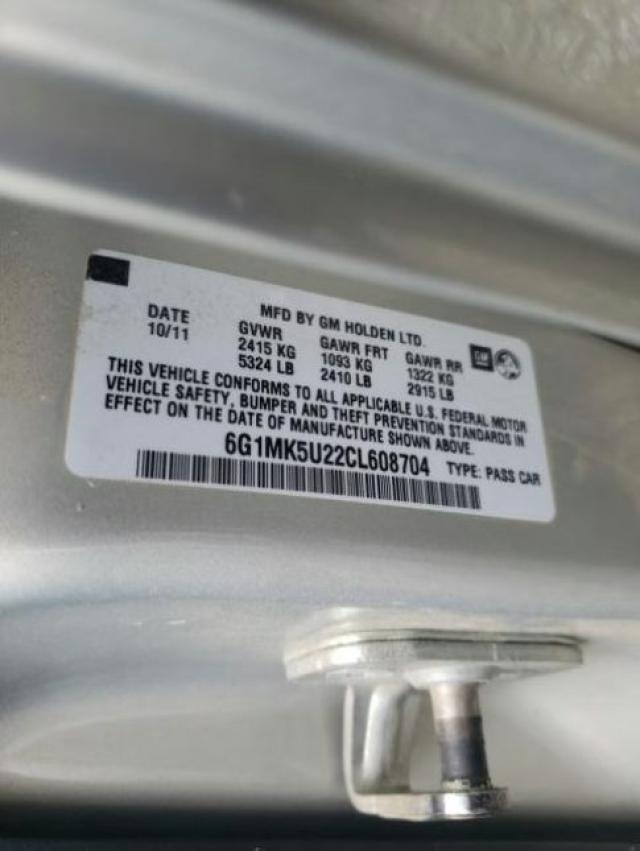 2012 CHEVROLET CAPRICE PO 6G1MK5U22CL608704