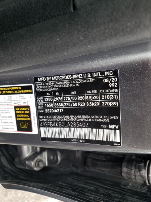 2020 MERCEDES-BENZ GLE 350 4M - 4JGFB4KB0LA285402