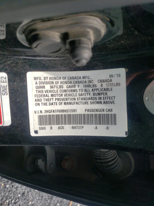2011 HONDA CIVIC LX-S 2HGFA1F69BH512591