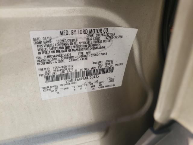 2010 LINCOLN MKT 2LMHJ5AR9ABJ50425