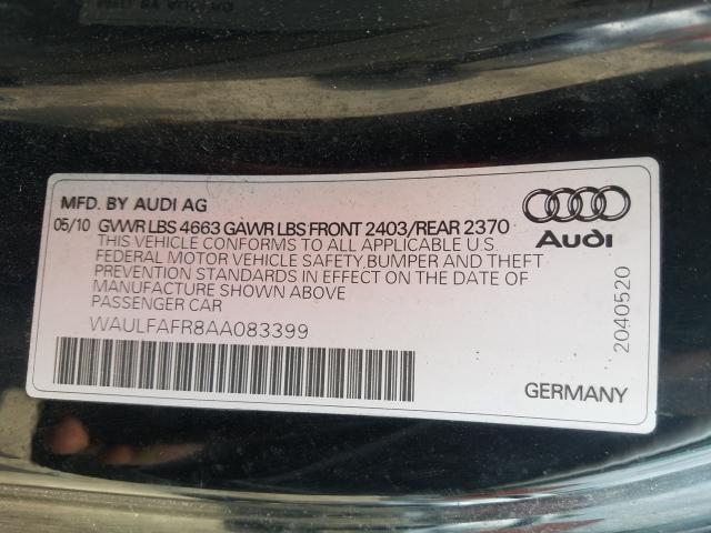 2010 AUDI A5 PREMIUM WAULFAFR8AA083399