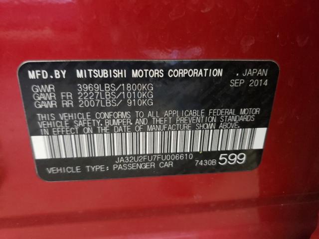 2015 MITSUBISHI LANCER ES JA32U2FU7FU006610
