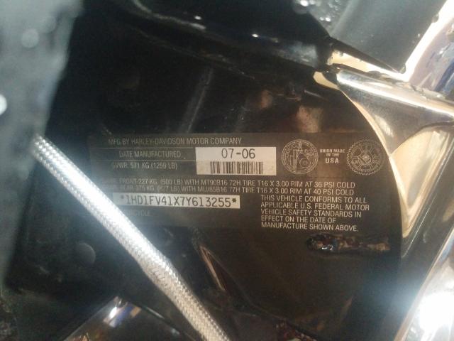2007 HARLEY-DAVIDSON FLHT 1HD1FV41X7Y613255
