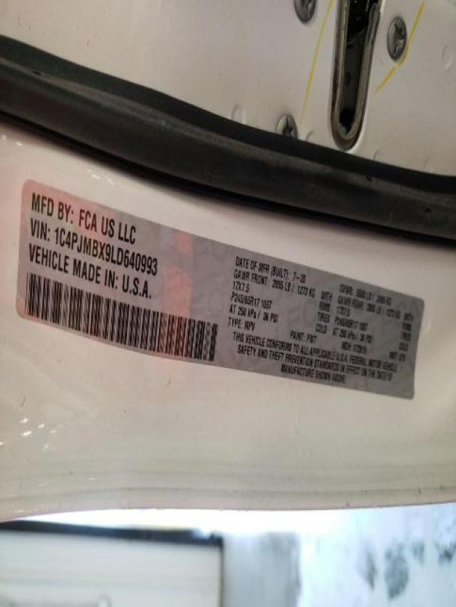 2020 JEEP CHEROKEE T 1C4PJMBX9LD640993