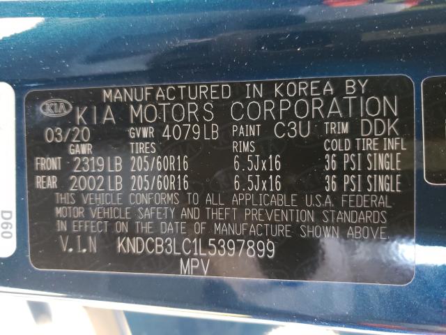 2020 KIA NIRO LX KNDCB3LC1L5397899