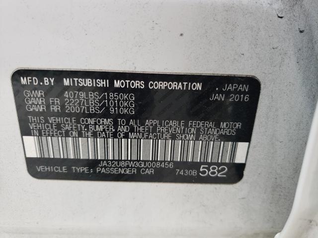 2016 MITSUBISHI LANCER GT JA32U8FW3GU008456