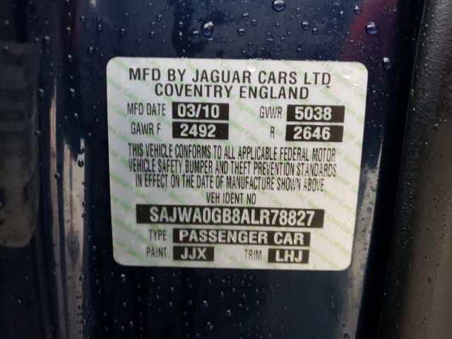 2010 JAGUAR XF PREMIUM SAJWA0GB8ALR78827