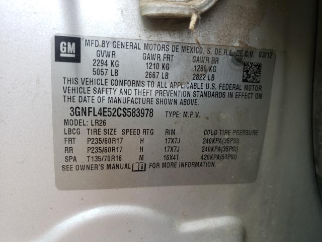 2012 CHEVROLET CAPTIVA SP 3GNFL4E52CS583978