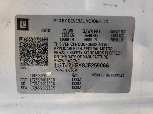 2018 GMC SIERRA K35 1GT42YEY8JF259066