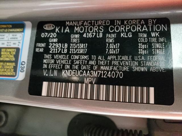 2021 KIA SELTOS S KNDEUCAA3M7124070